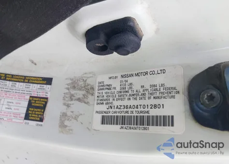 2004 Nissan 350Z Touring из США, поврежденный, VIN JN1AZ36A04T012801